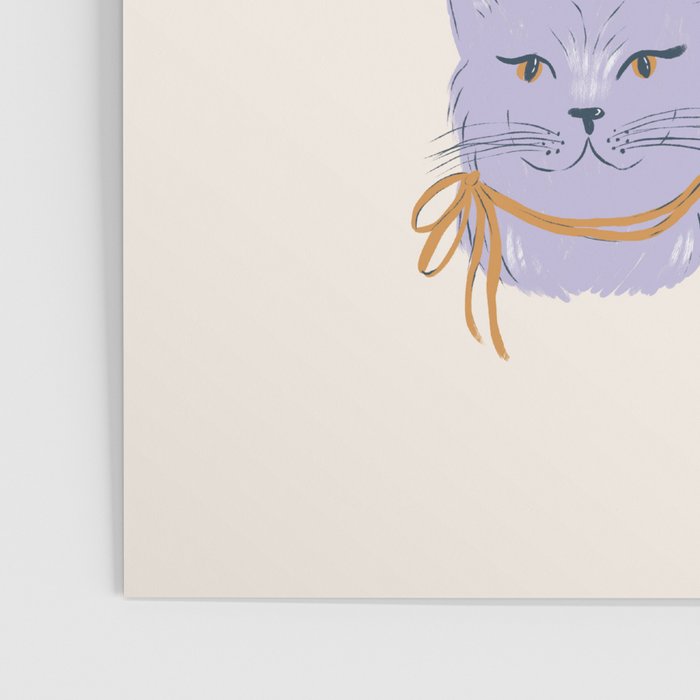 Cats in Purple and Brown Poster Gallery Image 3