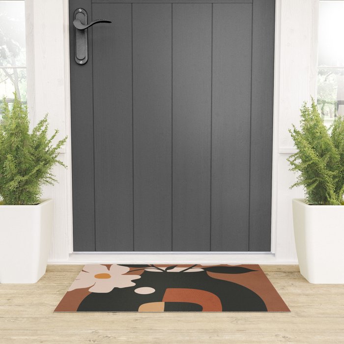 Geometric Blossom 2 Welcome Mat Gallery Image 3