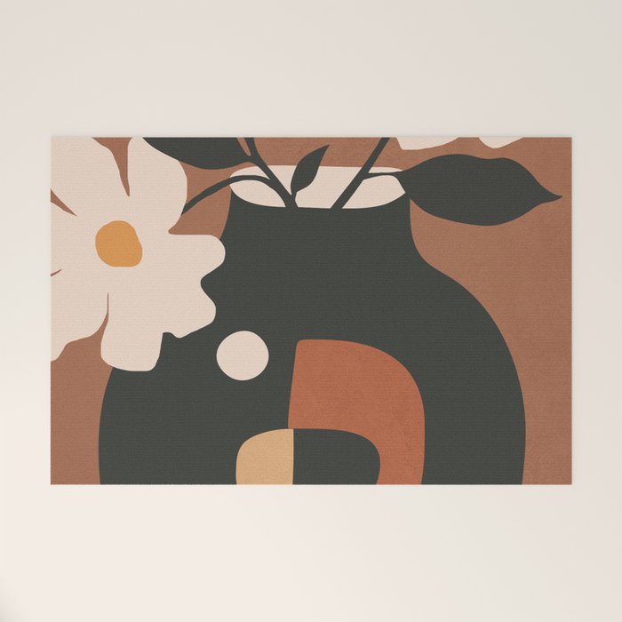 Geometric Blossom 2 Welcome Mat Gallery Image 1