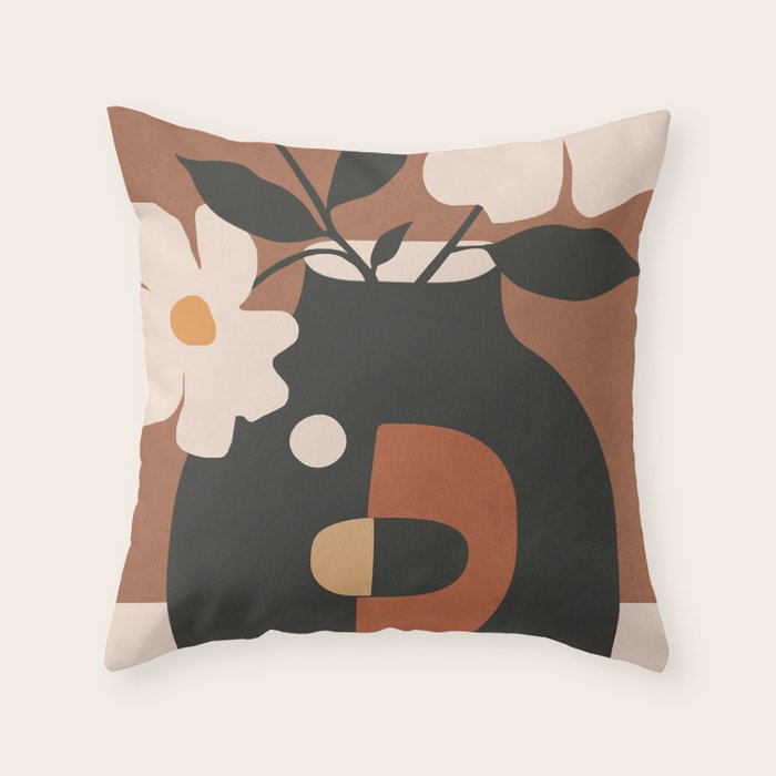 Geometric Blossom 2 Throw Pillow Gallery Image 6