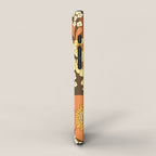 Brown, Yellow, Orange qnd Ivory Retro Flowers iPhone Case Gallery Image 2