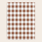 Gingham Large Brown White Poster Gallery Image 4