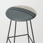 Gray and Black Minimalist Lines Stool Gallery Image 2
