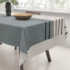 Gray and Black Minimalist Lines Tablecloth Gallery Image 3