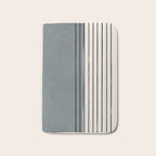 Gray and Black Minimalist Lines Bath Mat Gallery Image 1