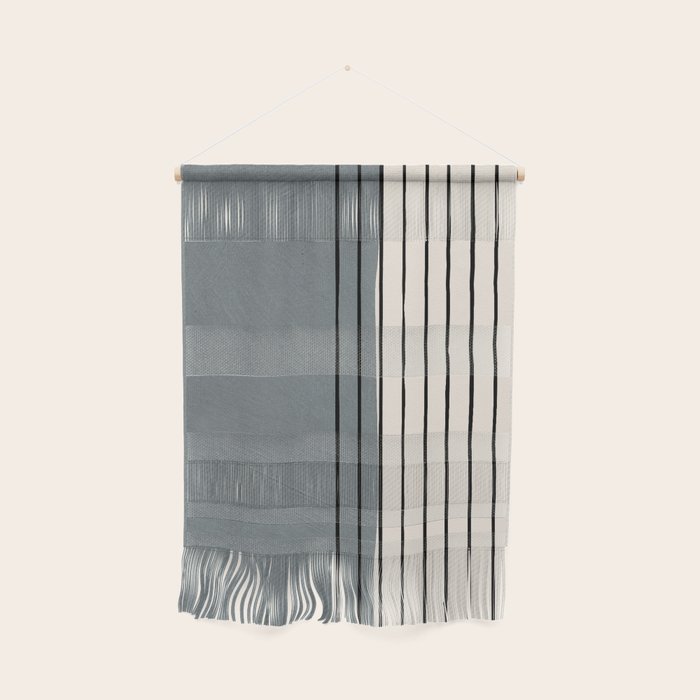 Gray and Black Minimalist Lines Wall Hanging Gallery Image 1