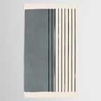 Gray and Black Minimalist Lines Tablecloth Gallery Image 2