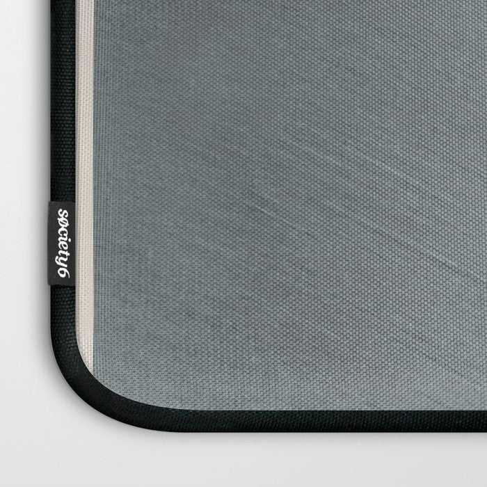 Gray and Black Minimalist Lines Laptop Sleeve Gallery Image 3