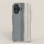 Gray and Black Minimalist Lines iPhone Case Gallery Image 1
