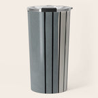 Gray and Black Minimalist Lines Travel Mug Gallery Image 1