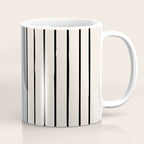 Gray and Black Minimalist Lines Coffee Mug Gallery Image 1