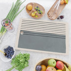 Gray and Black Minimalist Lines Cutting Board Gallery Image 2