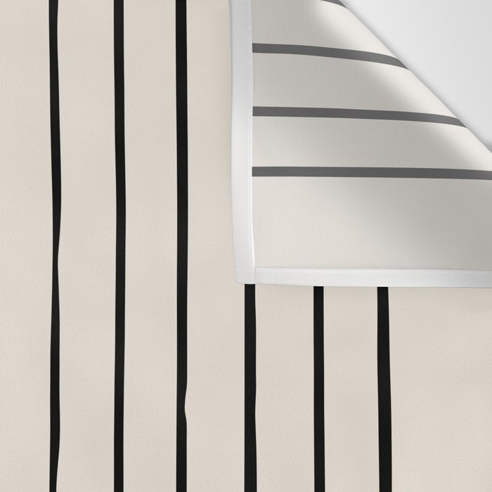 Gray and Black Minimalist Lines Wall Tapestry Gallery Image 3