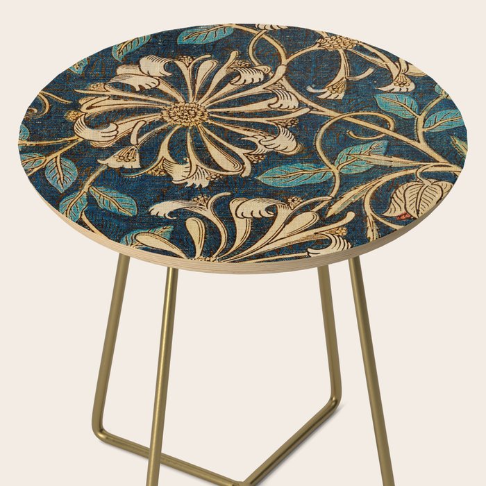 Honeysuckle (1876) by William Morris, Abstract II Antique Vintage Victorian Jugendstil Art Nouveau Side Table Gallery Image 2