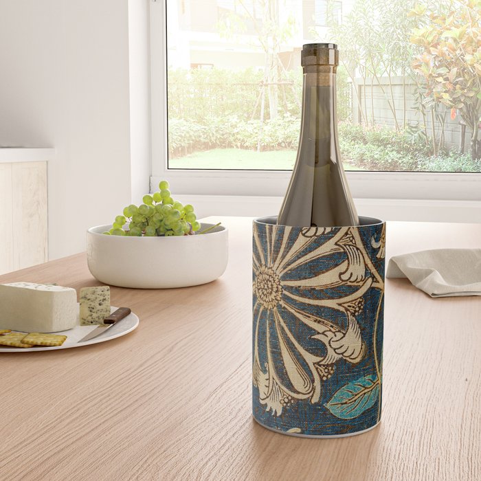 Honeysuckle (1876) by William Morris, Abstract II Antique Vintage Victorian Jugendstil Art Nouveau Wine Chiller Gallery Image 4