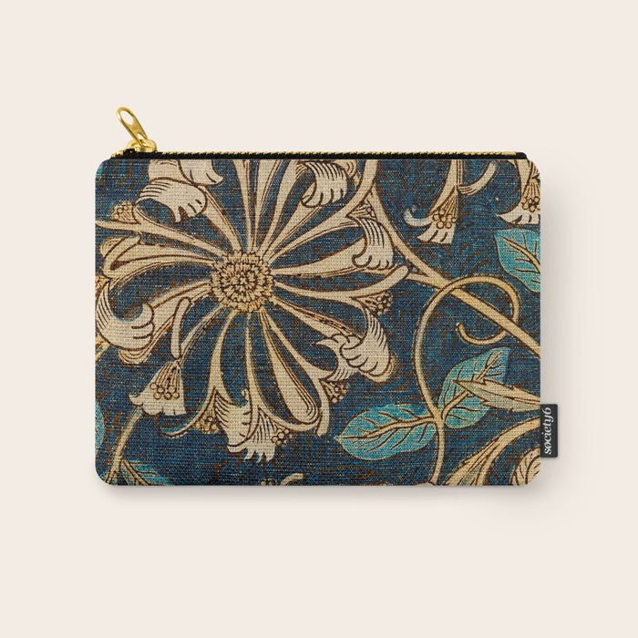 Honeysuckle (1876) by William Morris, Abstract II Antique Vintage Victorian Jugendstil Art Nouveau Carry All Pouch Gallery Image 1