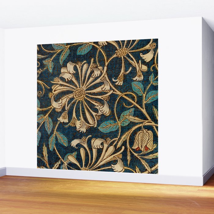 Honeysuckle (1876) by William Morris, Abstract II Antique Vintage Victorian Jugendstil Art Nouveau Wall Mural Gallery Image 2