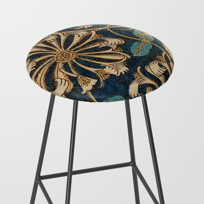 Honeysuckle (1876) by William Morris, Abstract II Antique Vintage Victorian Jugendstil Art Nouveau Stool Gallery Image 2