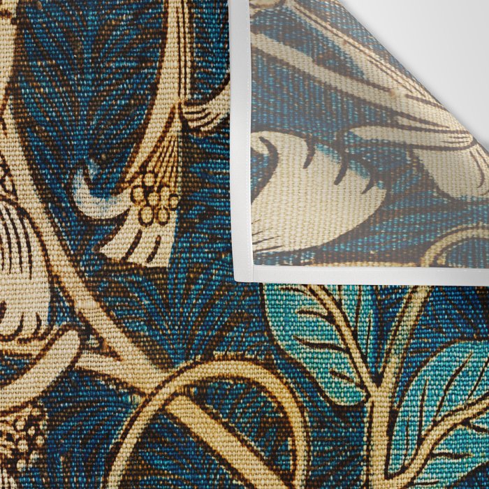 Honeysuckle (1876) by William Morris, Abstract II Antique Vintage Victorian Jugendstil Art Nouveau Wall Tapestry Gallery Image 3