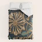 Honeysuckle (1876) by William Morris, Abstract II Antique Vintage Victorian Jugendstil Art Nouveau Comforter Gallery Image 6