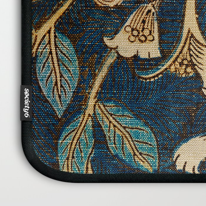 Honeysuckle (1876) by William Morris, Abstract II Antique Vintage Victorian Jugendstil Art Nouveau Laptop Sleeve Gallery Image 3