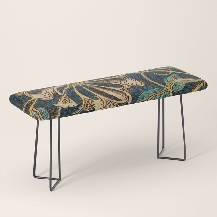 Honeysuckle (1876) by William Morris, Abstract II Antique Vintage Victorian Jugendstil Art Nouveau Bench Gallery Image 1