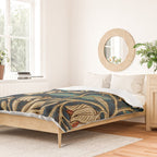 Honeysuckle (1876) by William Morris, Abstract II Antique Vintage Victorian Jugendstil Art Nouveau Duvet Cover Gallery Image 2