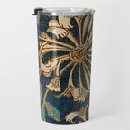 Honeysuckle (1876) by William Morris, Abstract II Antique Vintage Victorian Jugendstil Art Nouveau Travel Mug Gallery Image 3
