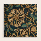 Honeysuckle (1876) by William Morris, Abstract II Antique Vintage Victorian Jugendstil Art Nouveau Wood Wall Art Gallery Image 1