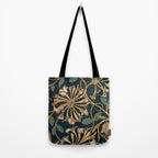 Honeysuckle (1876) by William Morris, Abstract II Antique Vintage Victorian Jugendstil Art Nouveau Tote Bag Gallery Image 2