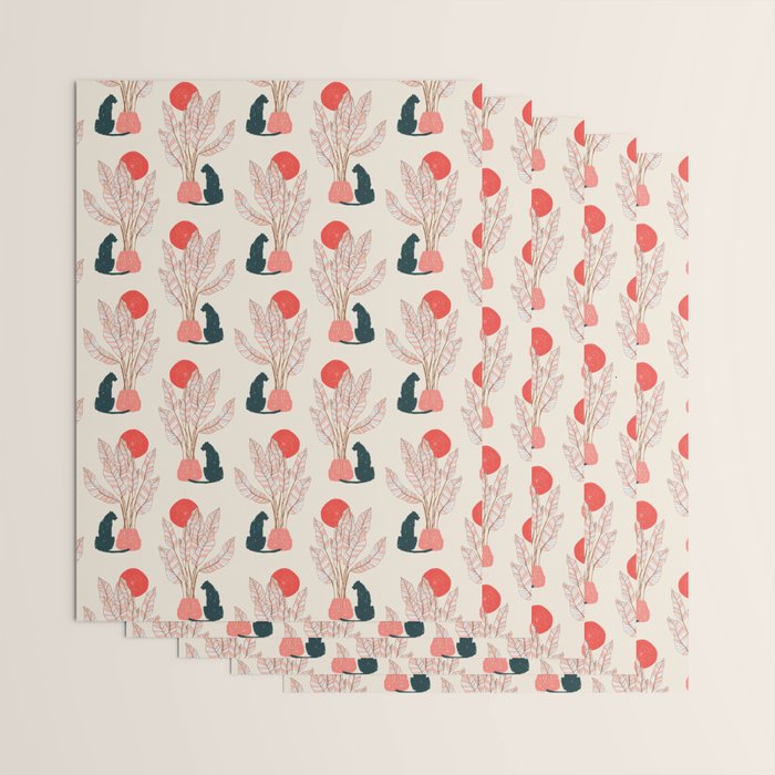 Summer panther Wrapping Paper Gallery Image 3