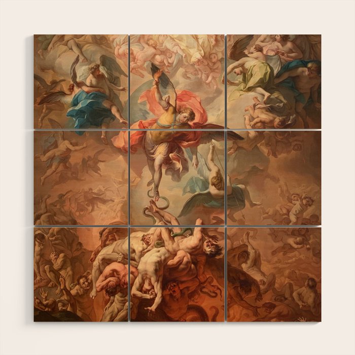 Fall of the Rebel Angels Renaissance Painting Wood Wall Art Gallery Image 1