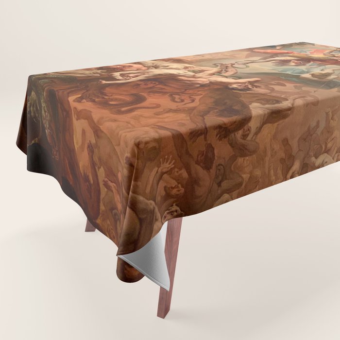 Fall of the Rebel Angels Renaissance Painting Tablecloth Gallery Image 1
