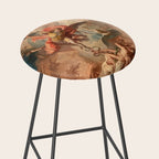 Fall of the Rebel Angels Renaissance Painting Stool Gallery Image 2