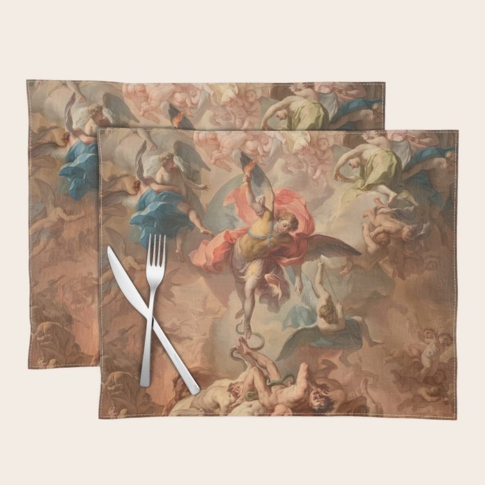 Fall of the Rebel Angels Renaissance Painting Placemat Gallery Image 1