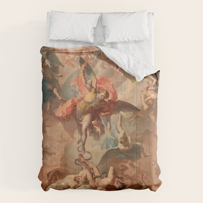Fall of the Rebel Angels Renaissance Painting Comforter Gallery Image 6