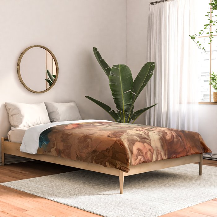 Fall of the Rebel Angels Renaissance Painting Comforter Gallery Image 2