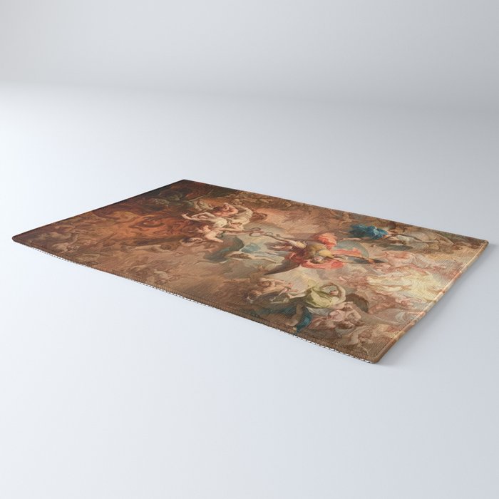 Fall of the Rebel Angels Renaissance Painting Rug Gallery Image 3