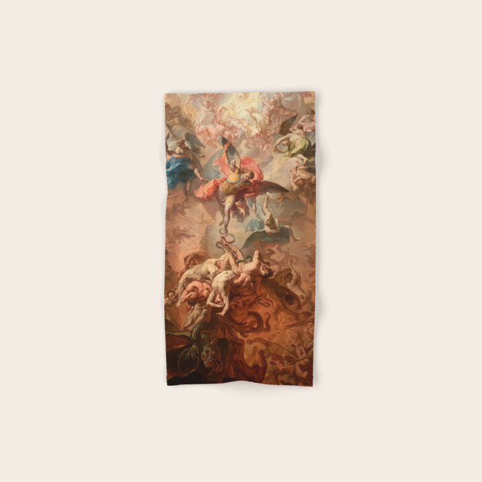 Fall of the Rebel Angels Renaissance Painting Bath Towel Gallery Image 1