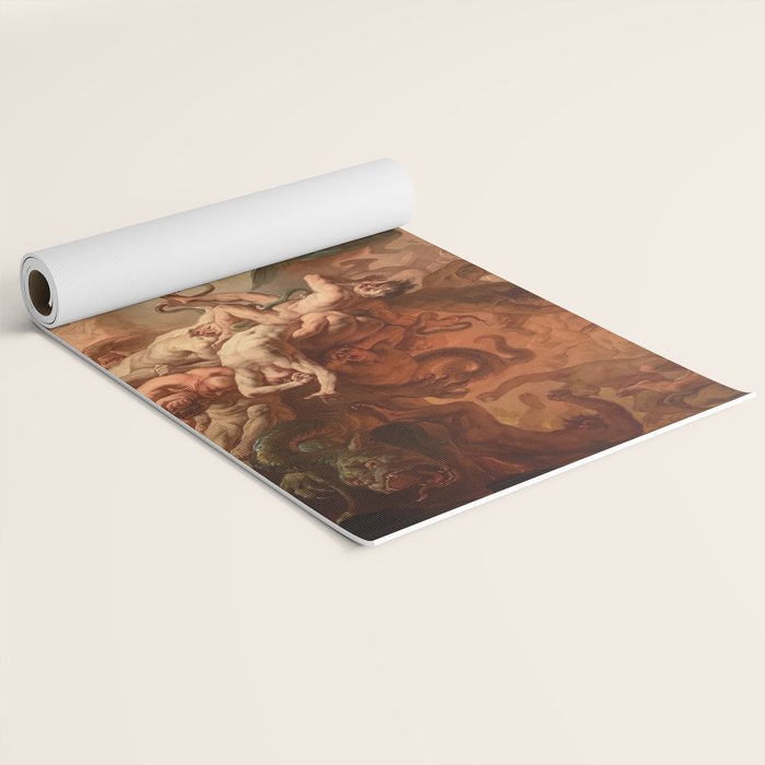 Fall of the Rebel Angels Renaissance Painting Yoga Mat Gallery Image 2