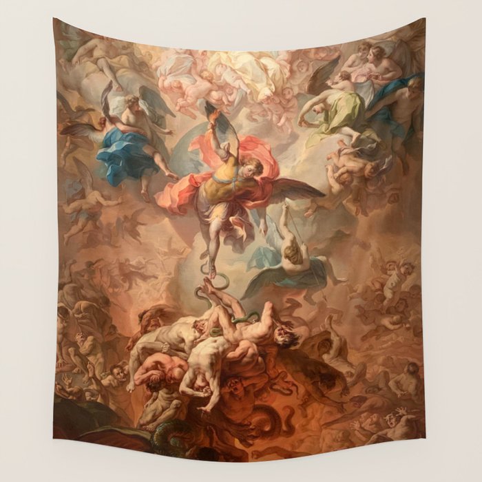 Fall of the Rebel Angels Renaissance Painting Wall Tapestry Gallery Image 4