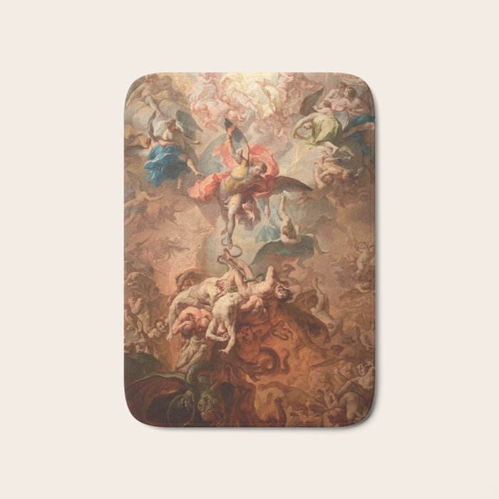 Fall of the Rebel Angels Renaissance Painting Bath Mat Gallery Image 1