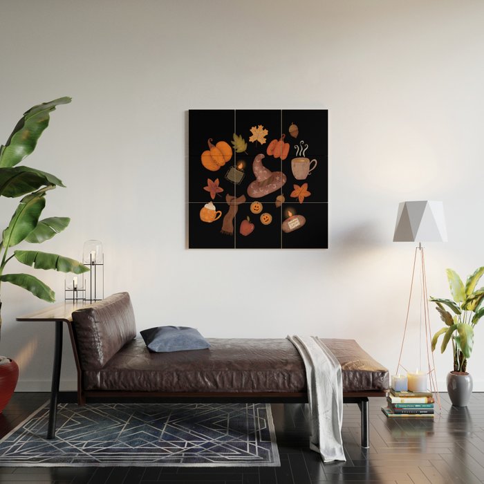 Cozy Halloween Wood Wall Art Gallery Image 2