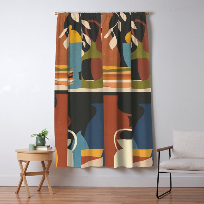 Serenade of Shapes 1 Window Curtain Gallery Image 1