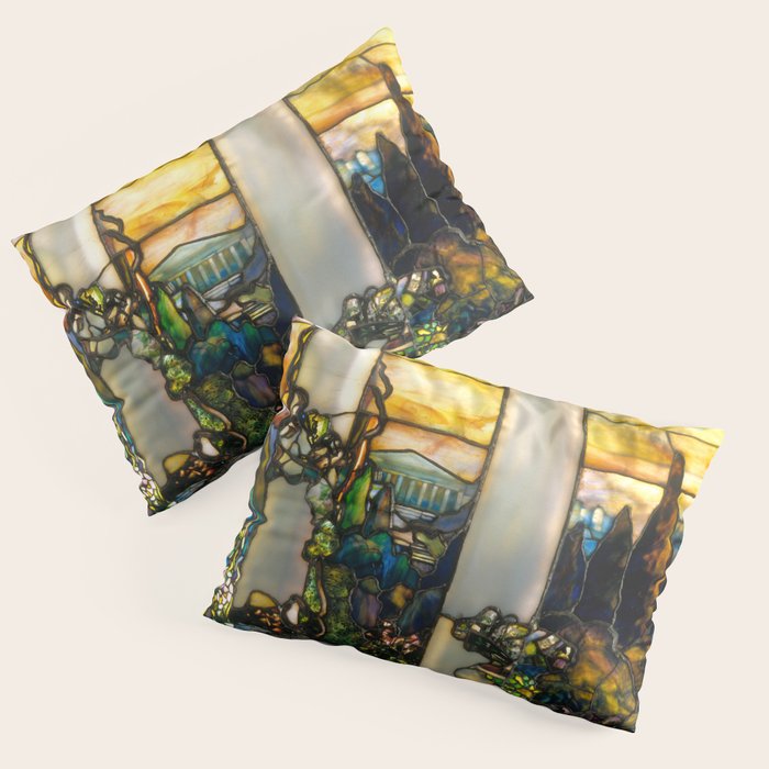 Louis Comfort Tiffany "Howell Hinds House Window" Pillow Sham Gallery Image 3