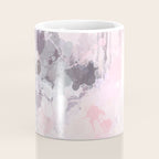 Modern Contemporary soft Pastel Pink Grey Abstract Coffee Mug Gallery Image 4