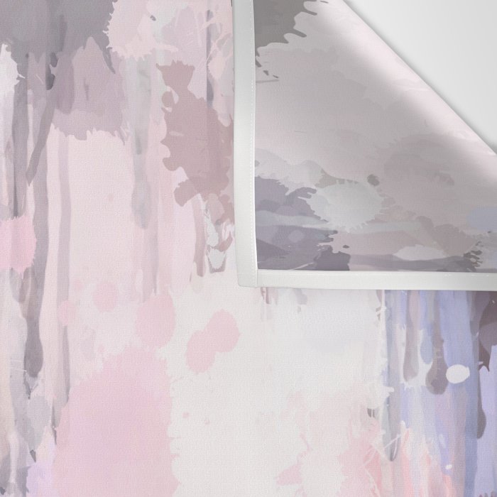 Modern Contemporary soft Pastel Pink Grey Abstract Wall Tapestry Gallery Image 3