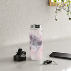 Modern Contemporary soft Pastel Pink Grey Abstract Water Bottle Gallery Image 4