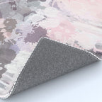 Modern Contemporary soft Pastel Pink Grey Abstract Rug Gallery Image 4