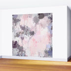 Modern Contemporary soft Pastel Pink Grey Abstract Wall Mural Gallery Image 2